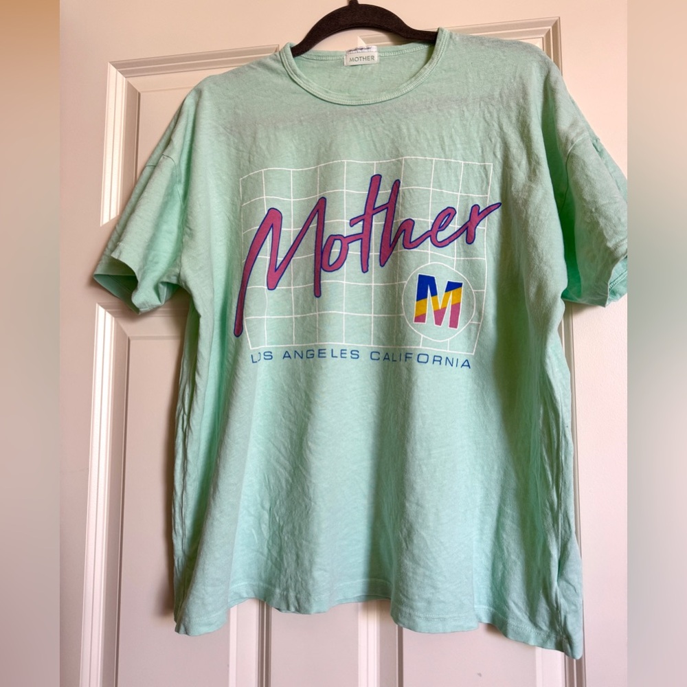Mother Mint Green Graphic T-Shirt